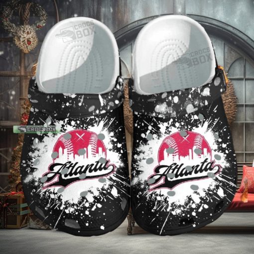 Atlanta Baseball Custom Crocs – Sport Beach Shoes Crocs Birthday Gift