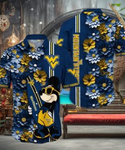 West Virginia Mountaineers Hawaiian Shirt Mickey Love Surfing Trending Summer Gift