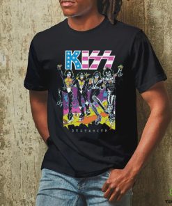 KISS Destroyer Flocked Blacklight Graphics Design T Shirt