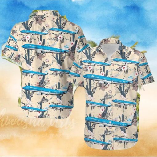 KLM Royal Dutch Airlines Boeing 737 8K2 Hawaiian Shirt