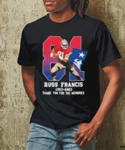 Russ Francis 1953 2023 Patriots Thank You For The Memories T Shirt