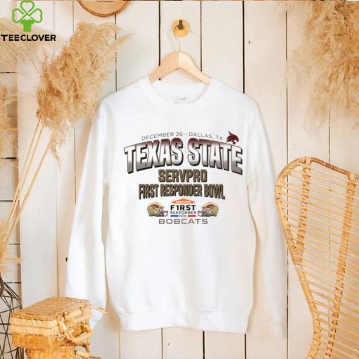 Texas State Bobcats 2023 Servpro First Responder Bowl Bound logo t hoodie, sweater, longsleeve, shirt v-neck, t-shirt