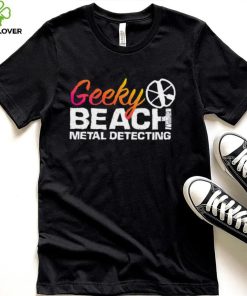 Geeky Beach metal detecting logo shirt 2 Geeky Beach metal detecting logo shirt