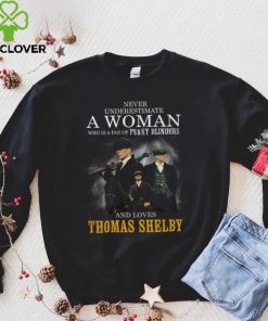 Never Underestimate A Woman Who Is A Fan Of Peaky Blinders And Loves Thomas Shelby T Shirt 1 Never Underestimate A Woman Who Is A Fan Of Peaky Blinders And Loves Thomas Shelby T Shirt
