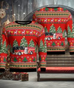 Framingham, Massachusetts, Framingham Fire Department Aop Ugly Sweater Family Gift