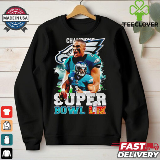Super Bowl 2025 LIX Champions number 1 Eagles shirt