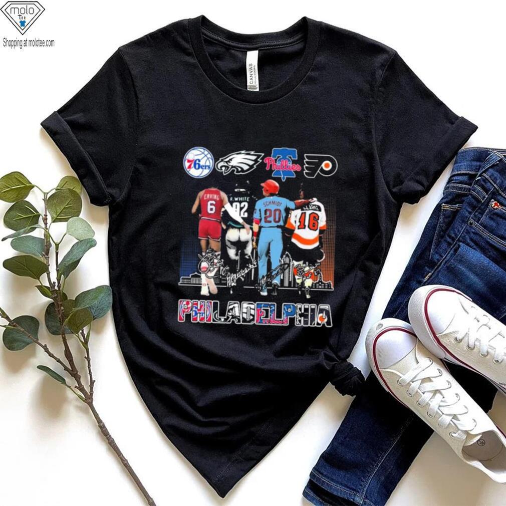 Philadelphia Erving R. White Schmidt Clapham Signature Shirt Philadelphia Erving R. White Schmidt Clapham Signature Shirt