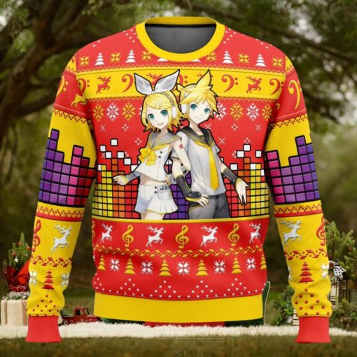 Kagamine Rin Len Ugly Christmas Sweater