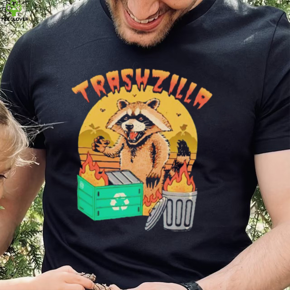Kaiju raccoon with a dumpter fire trashzilla vintage shirt Kaiju raccoon with a dumpter fire trashzilla vintage shirt