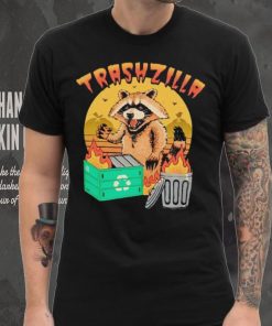 Kaiju raccoon with a dumpter fire trashzilla vintage shirt 6 Kaiju raccoon with a dumpter fire trashzilla vintage shirt