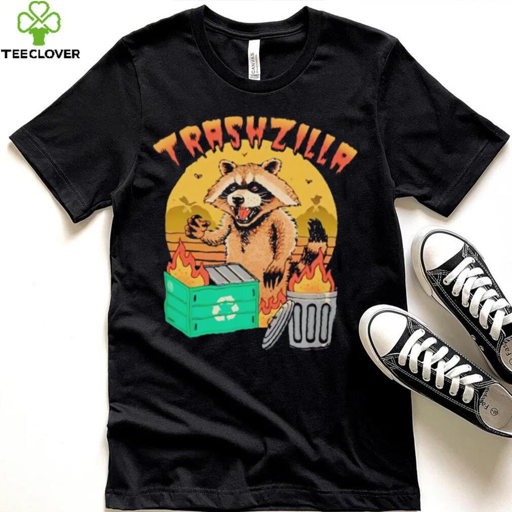 Kaiju raccoon with a dumpter fire trashzilla vintage shirt Kaiju raccoon with a dumpter fire trashzilla vintage shirt