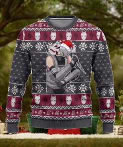 Kakashi Anbu Ugly Christmas Sweater, Naruto Anime Xmas Gift, Custom Ugly Christmas Sweater