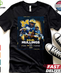 Kalel Mullings Michigan vs. USC Football 17 Carries 159 Carries 2 Touchdowns Shirt 2 Kalel Mullings Michigan vs. USC Football 17 Carries 159 Carries 2 Touchdowns Shirt