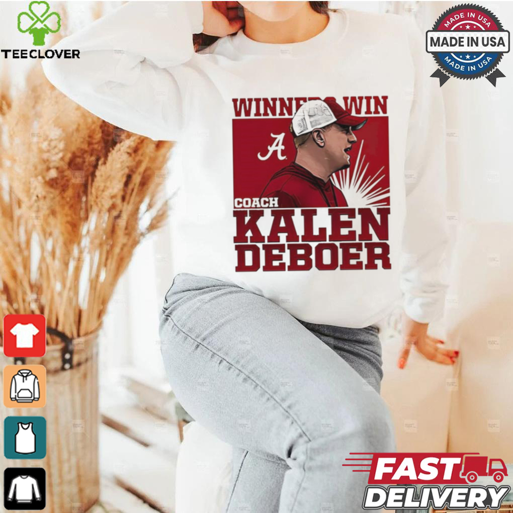 Kalen DeBoer Alabama Winner Win T Shirt Kalen DeBoer Alabama Winner Win T Shirt