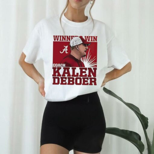 Kalen DeBoer Alabama Winner Win T Shirt