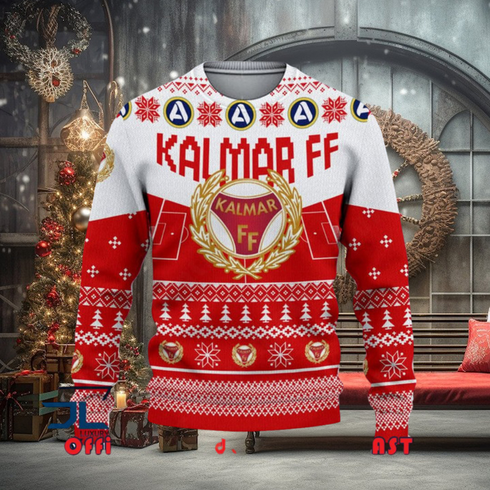 Kalmar FF Allsvenskan Sweden Ugly Sweater Christmas Kalmar FF Allsvenskan Sweden Ugly Sweater Christmas