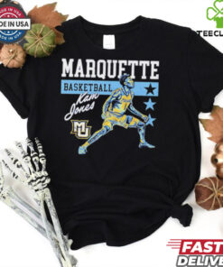 Kam Jones Marquette Golden Eagles basketball cartoon shirt 2 Kam Jones Marquette Golden Eagles basketball cartoon shirt