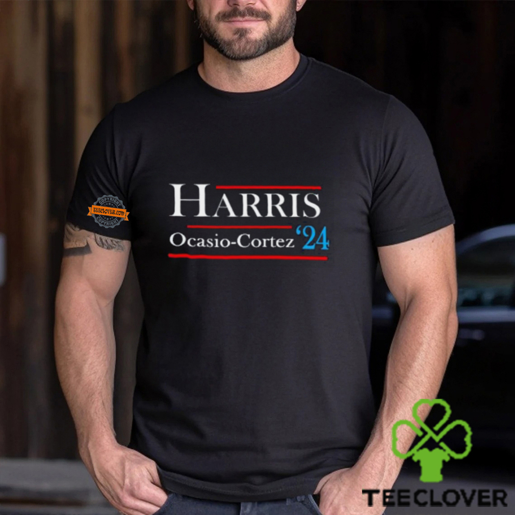 Kamala Harris Alexandria Ocasio Cortez 2024 President Vote Unisex T Shirt Kamala Harris Alexandria Ocasio Cortez 2024 President Vote Unisex T Shirt