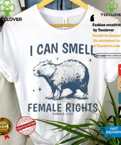 Kamala Harris Capybara I Can Smell Female Rights Support Kamala 2024 T shirt