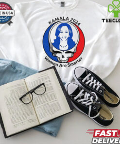 Kamala Harris Grateful Dead 2024 women are smarter shirt
