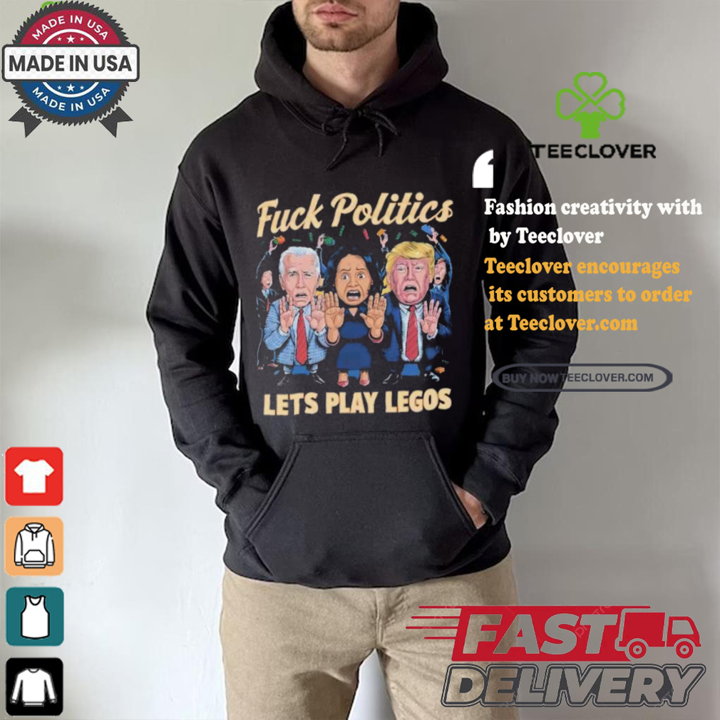 Kamala Harris Joe Biden And Donald Trump Fck Politics Lets Play Legos Maga America Politics Polo Athletic T shirt Kamala Harris Joe Biden And Donald Trump Fck Politics Lets Play Legos Maga America Politics Polo Athletic T shirt