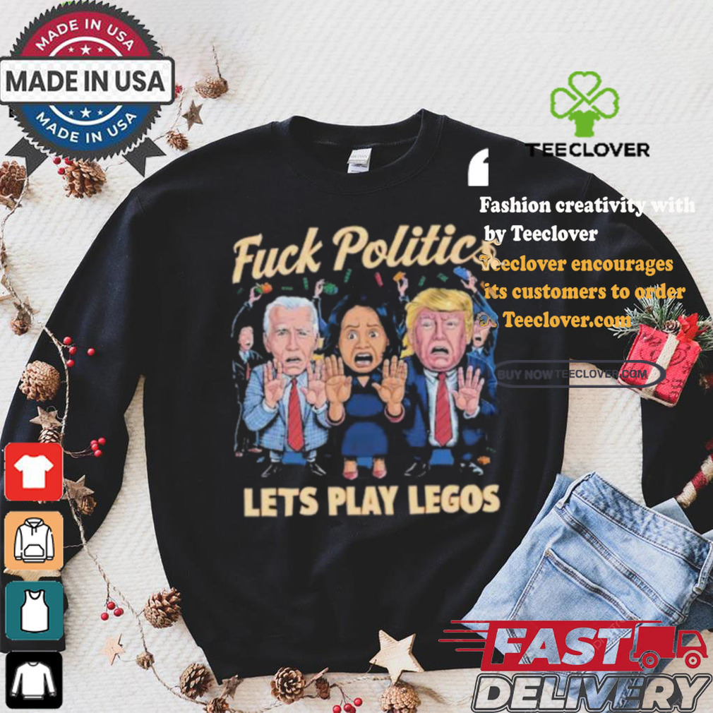 Kamala Harris Joe Biden And Donald Trump Fck Politics Lets Play Legos Maga America Politics Polo Athletic T shirt Kamala Harris Joe Biden And Donald Trump Fck Politics Lets Play Legos Maga America Politics Polo Athletic T shirt