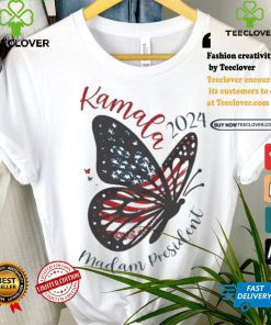 Kamala Harris Patriotic Butterfly For President We Are Not Going Back 2024 Harris Walz T shirt