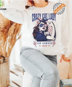 Kamala Harris Shirt Childless Cat Ladies for Kamala Harris 47 Funny Pro Kamala Shirt