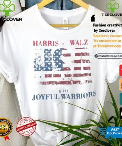Kamala Harris Tim Walz Presidential Election 2024 USA The Joyful Warrior Flag T shirt
