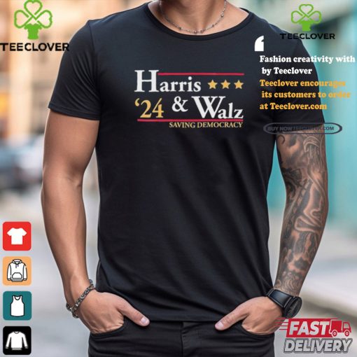 Kamala Harris Tim Walz Saving Democracy Shirt