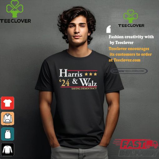 Kamala Harris Tim Walz Saving Democracy Shirt