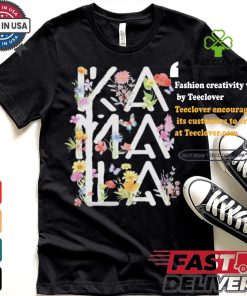 Kamala Harris Vintage Floral Feminine First Female President 24 Harris Walz T Shirt