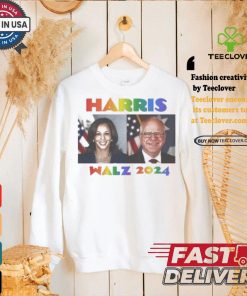 Kamala Harris Walz 2024 Rainbow Gaay Pride America President T shirt