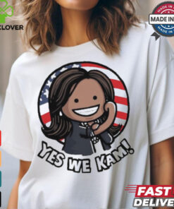 Kamala Harris Yes We Kam 2024 USA Flag Painting t hoodie, sweater, longsleeve, shirt v-neck, t-shirt