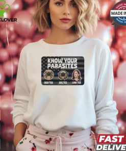 Kamala Know Your Parasites Deer Tick Dog Tick Luna Tick Shirt