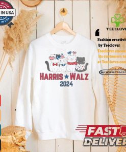 Kamala Tim Patriotic Cats Childless Cat Lady Votes Election 2024 Harris Walz T shirt 2 Kamala Tim Patriotic Cats Childless Cat Lady Votes Election 2024 Harris Walz T shirt