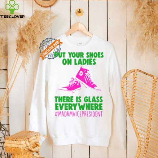 Kamala Vote Shirt, Put Your Shoes On Ladies, Women Vote Democratic Party Shirt, 2024 Election USA Shirt, Madam Vice President Vote Shirt
