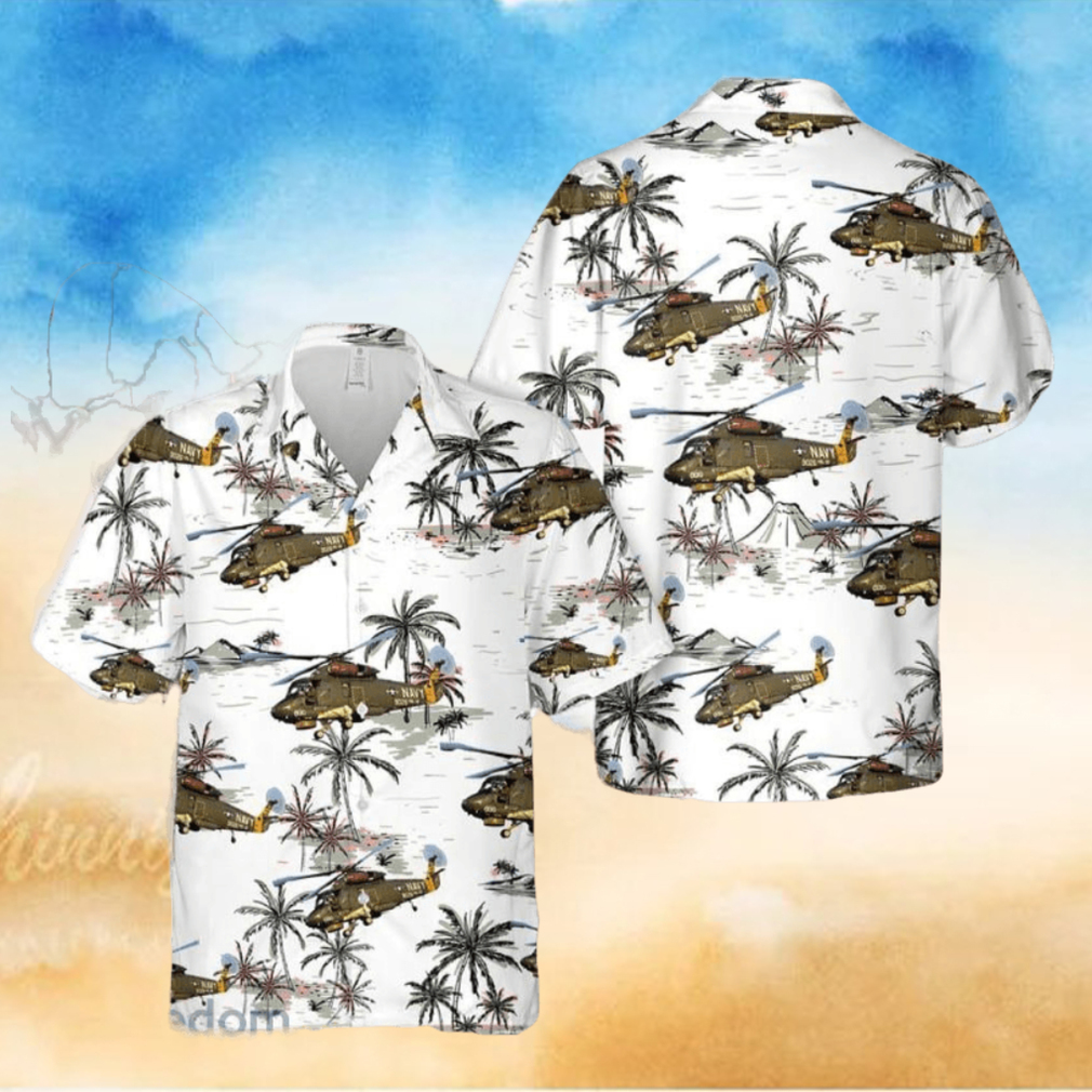 Kaman SH 2 Seasprite Hawaiian Shirt Tropical Beach Kaman SH 2 Seasprite Hawaiian Shirt Tropical Beach
