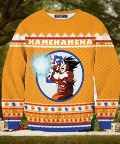 Kamehameha Christmas Unisex Wool Sweater Ugly Christmas Sweater 3D