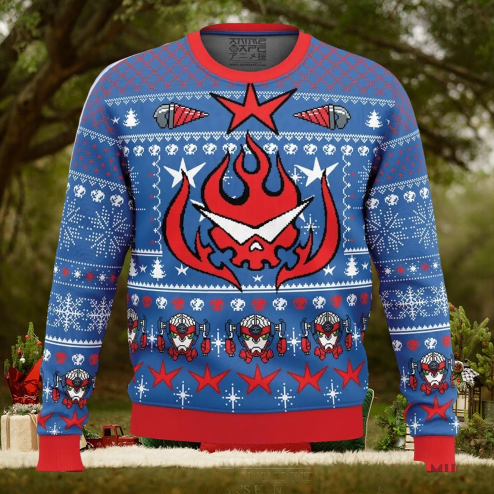 Kamina Tengen Toppa Gurren Lagann Ugly Christmas Sweater Holiday Gift Christmas Sweater Kamina Tengen Toppa Gurren Lagann Ugly Christmas Sweater Holiday Gift Christmas Sweater
