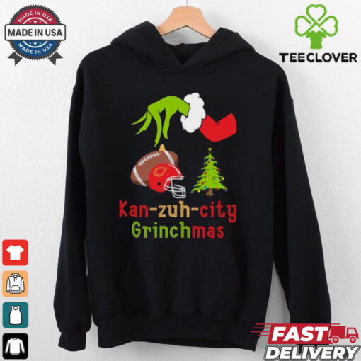 Kan Zuh City Football Grinchmas,Kansas City Football Grinchmas  Grinch Shirt