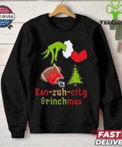 Kan Zuh City Football Grinchmas,Kansas City Football Grinchmas Grinch Shirt