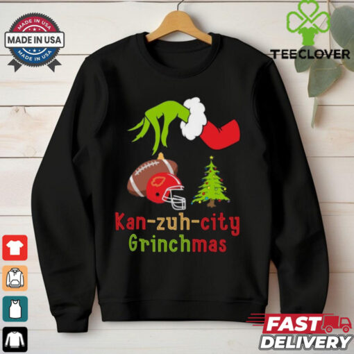 Kan Zuh City Football Grinchmas,Kansas City Football Grinchmas  Grinch Shirt