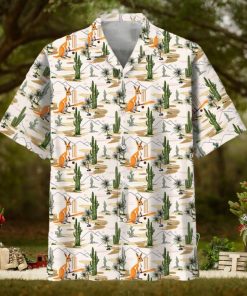 Kangaroo Cricket Hawaiian Shirt