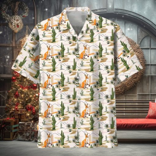 Kangaroo Cricket Hawaiian Shirt