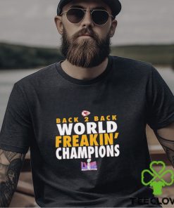 Kansas CIty Chiefs back 2 back World Freakin’ Champions shirt