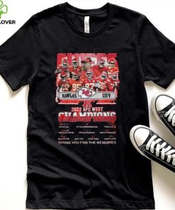 Kansas City Chiefs 2022 AFC West Champions Thank You For The Memories Signatures Shirt