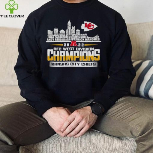 Kansas City Chiefs 2022 AFC west division Champions players name skyline hoodie, sweater, longsleeve, shirt v-neck, t-shirt