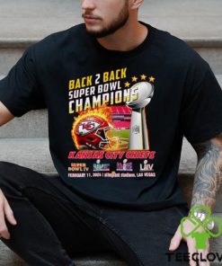 Kansas City Chiefs 2023 Super Bowl Champions Back To Back T Shirt