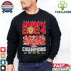 Undefeated 2024 back 2 back Champions Kansas City Chiefs signatures shirt